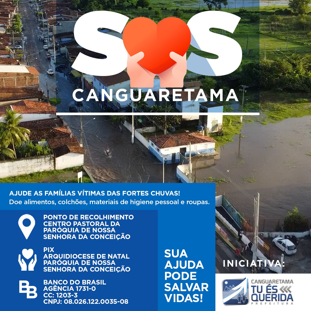 Prefeito Wilsinho doa salário para ajudar vítimas das chuvas e lança campanha SOS Canguaretama